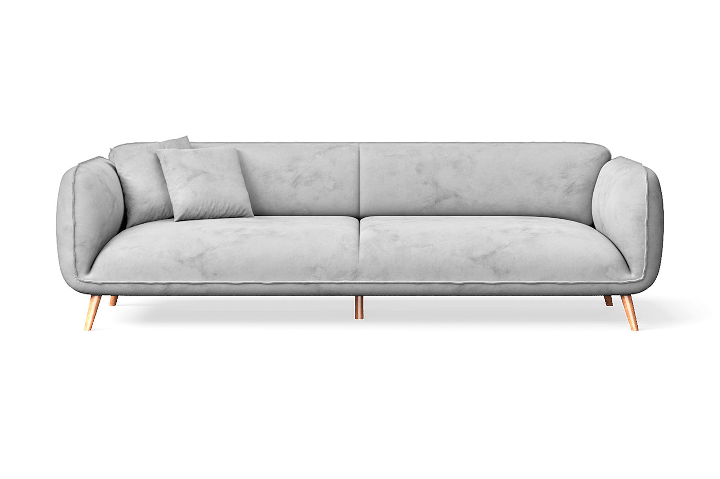 Pomezia 4 Seater Sofa White Velvet