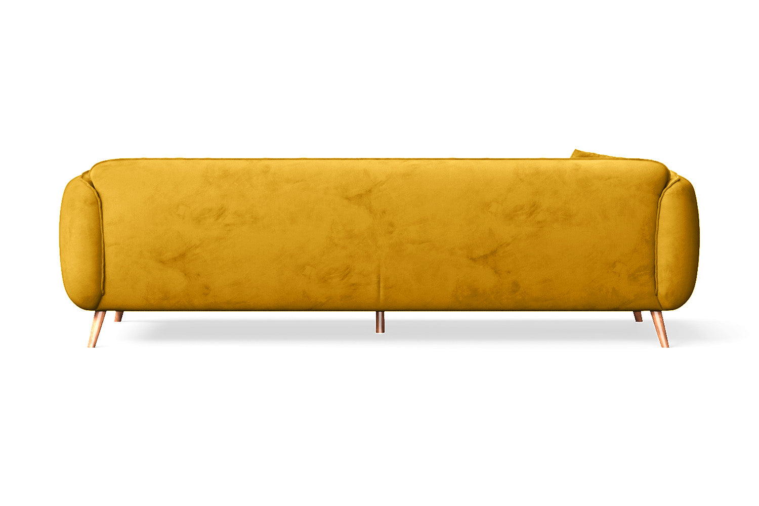 Pomezia 4 Seater Sofa Yellow Velvet