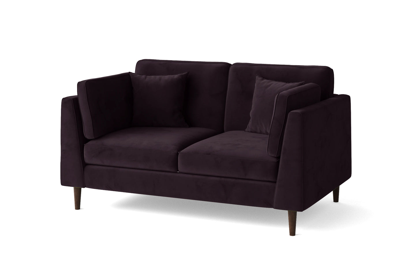 Ragusa 2 Seater Sofa Purple Velvet