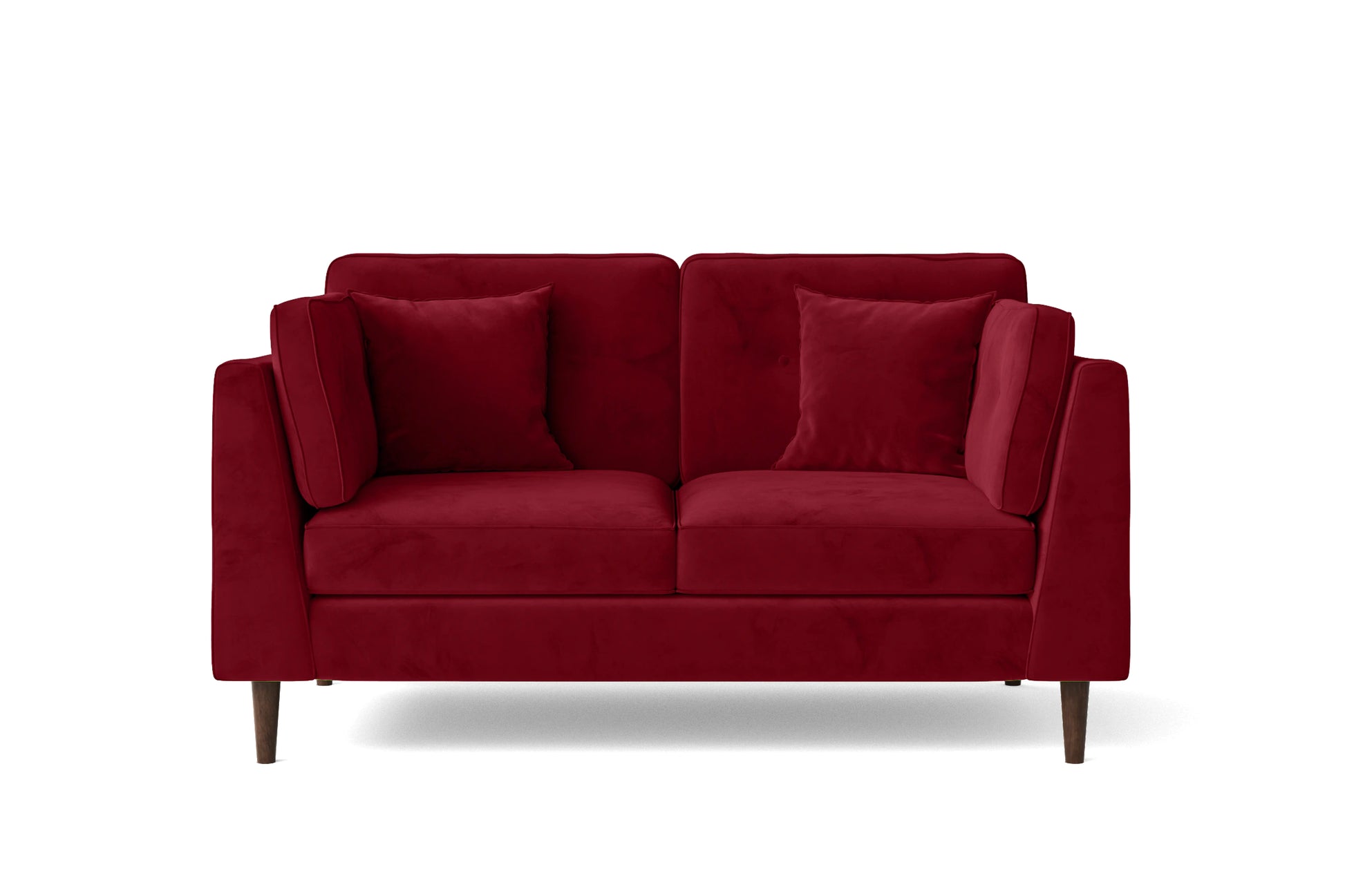 Ragusa 2 Seater Sofa Red Velvet