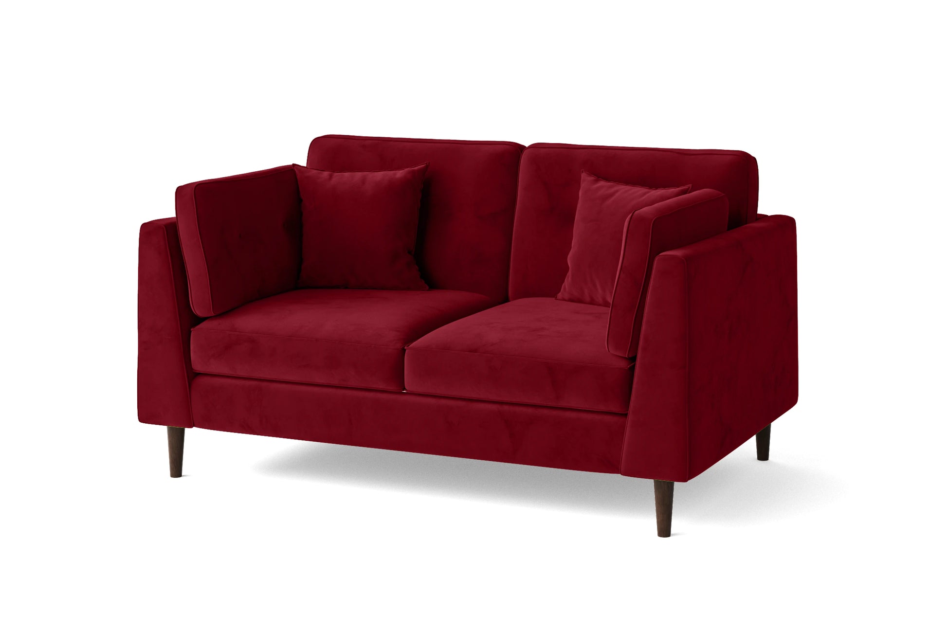 Ragusa 2 Seater Sofa Red Velvet