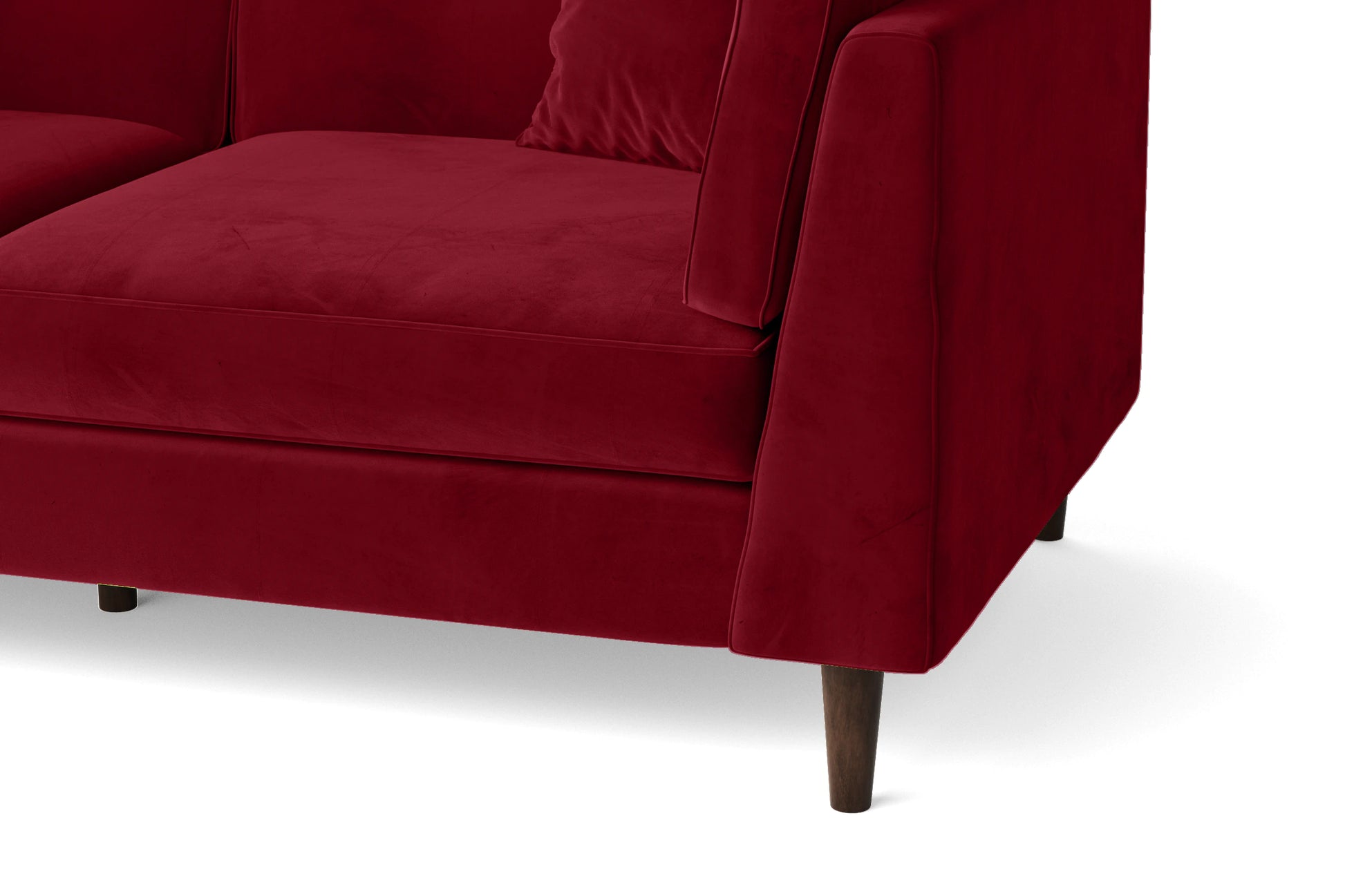 Ragusa 2 Seater Sofa Red Velvet