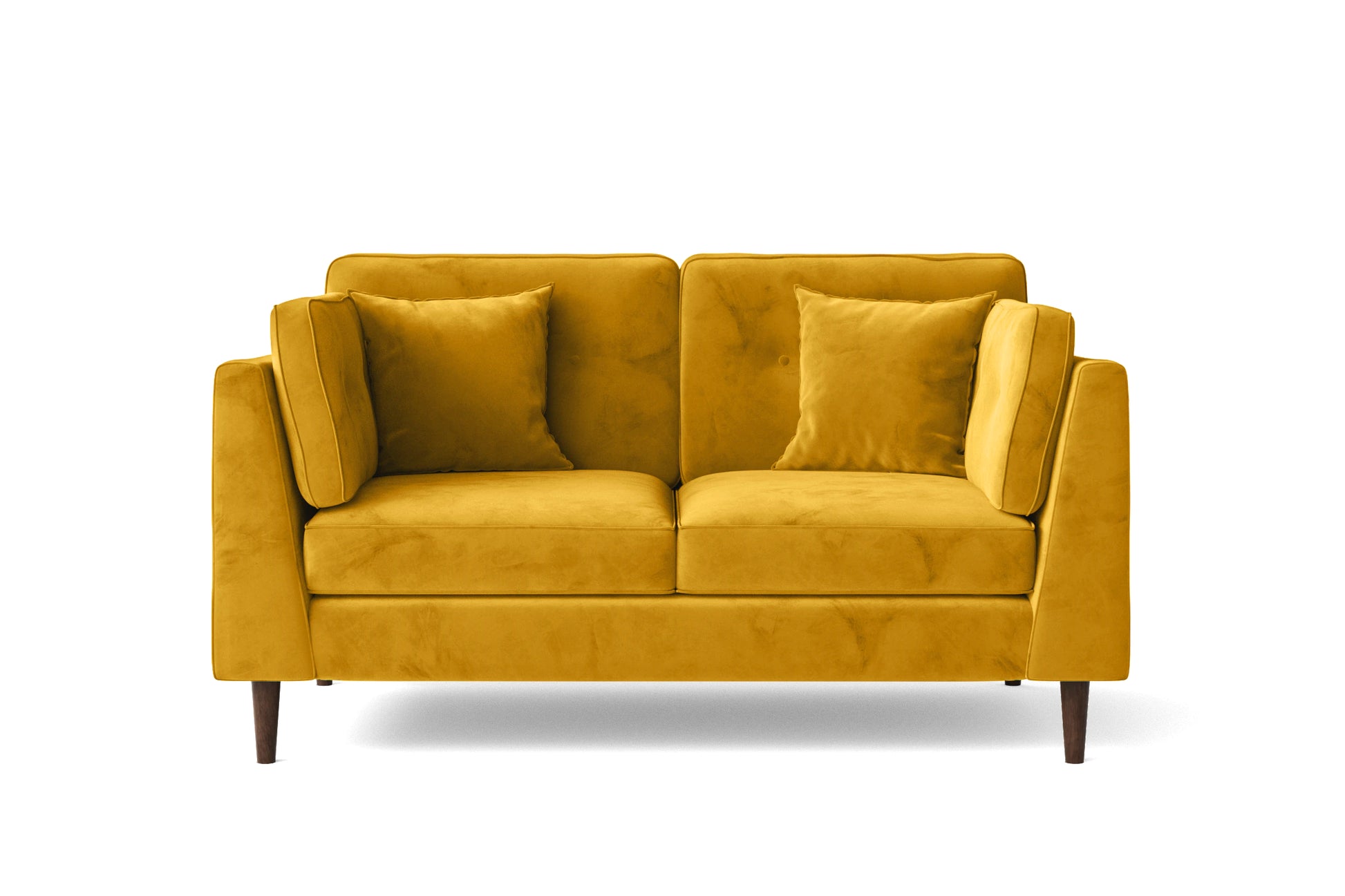 Ragusa 2 Seater Sofa Yellow Velvet