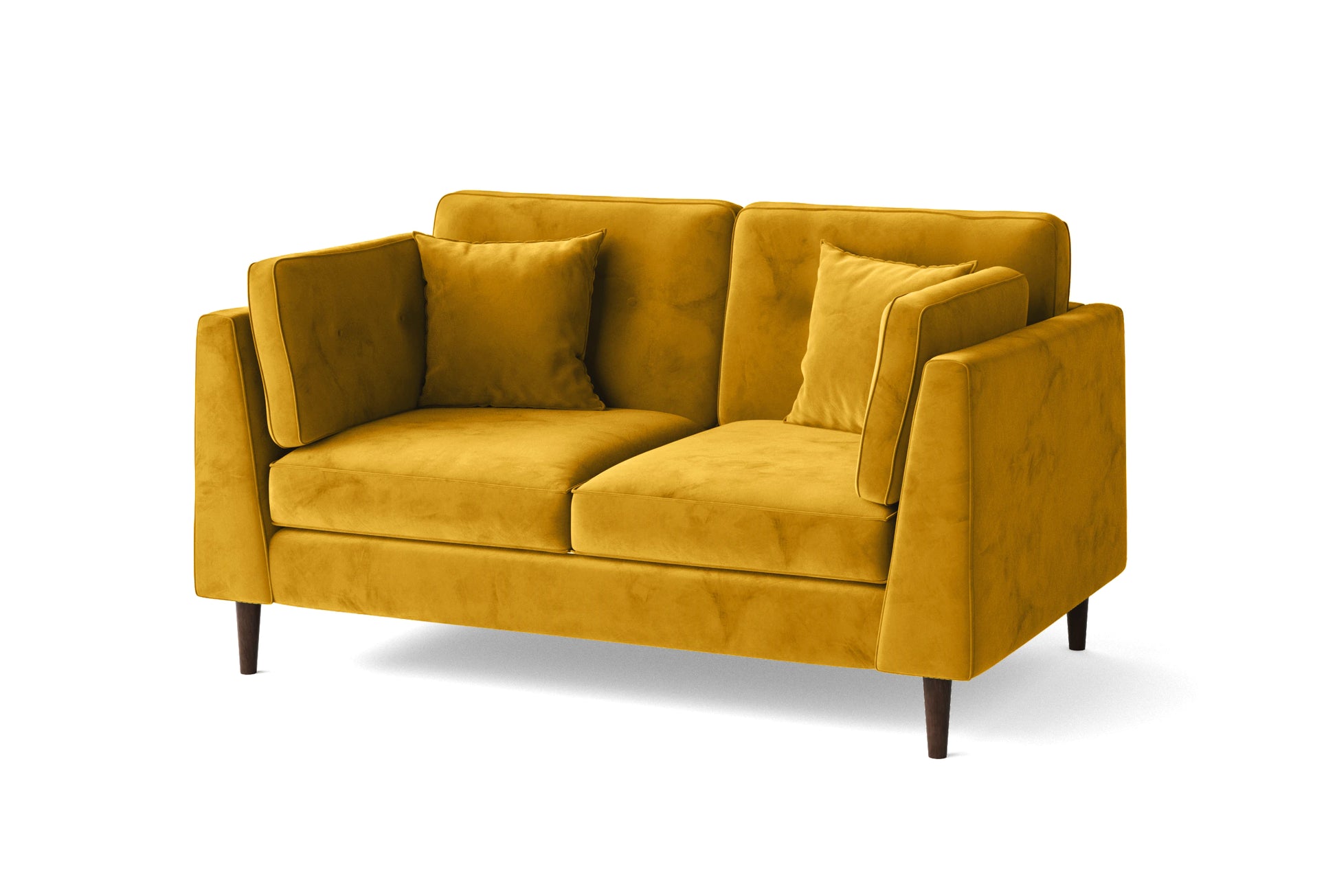 Ragusa 2 Seater Sofa Yellow Velvet