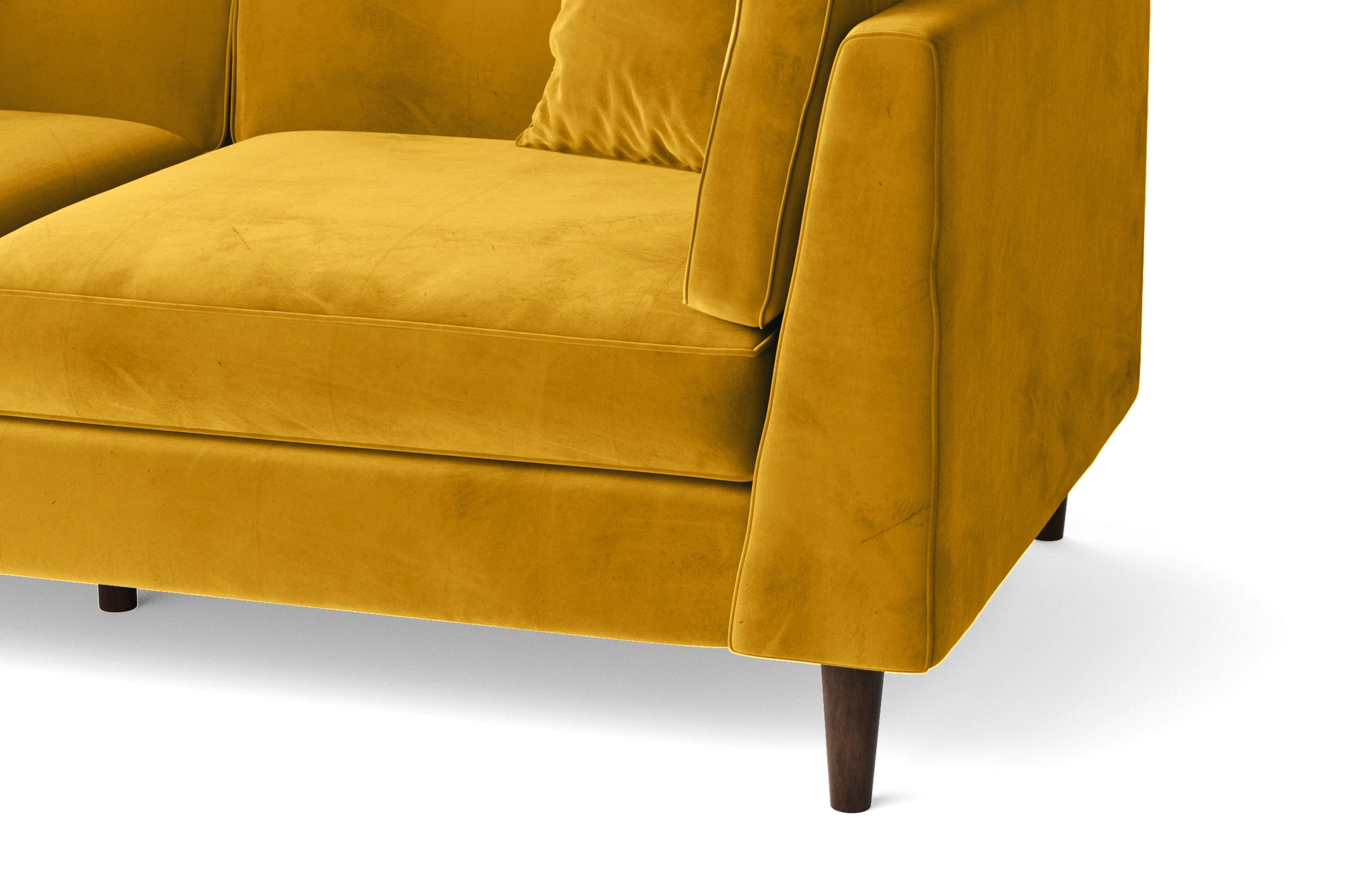 Ragusa 2 Seater Sofa Yellow Velvet