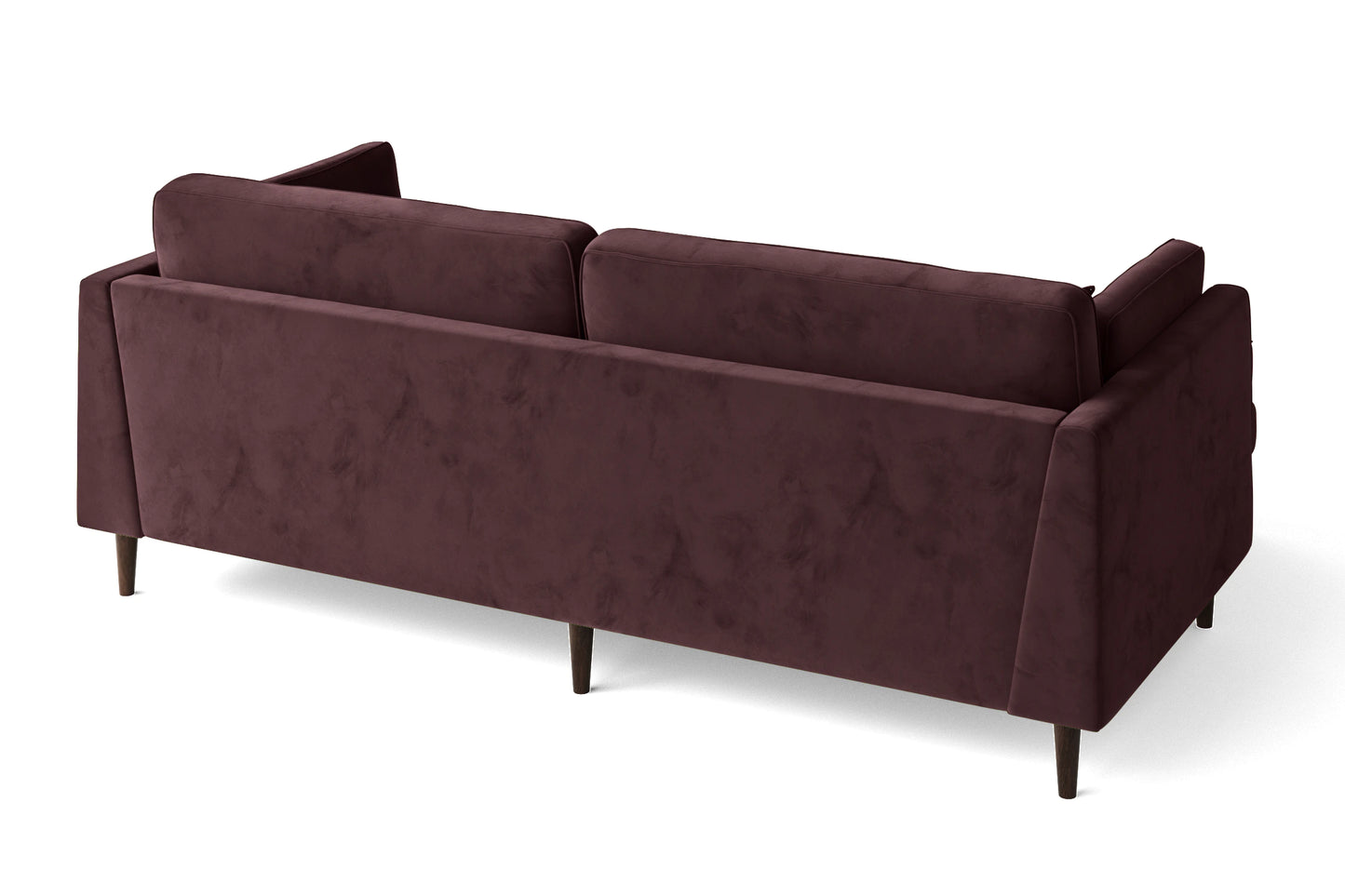 Ragusa 3 Seater Left Hand Facing Chaise Lounge Corner Sofa Grape Velvet