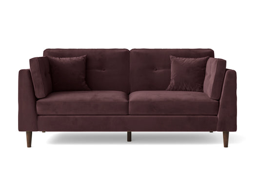 Ragusa 3 Seater Sofa Grape Velvet