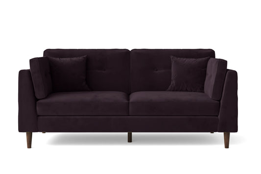 Ragusa 3 Seater Sofa Purple Velvet