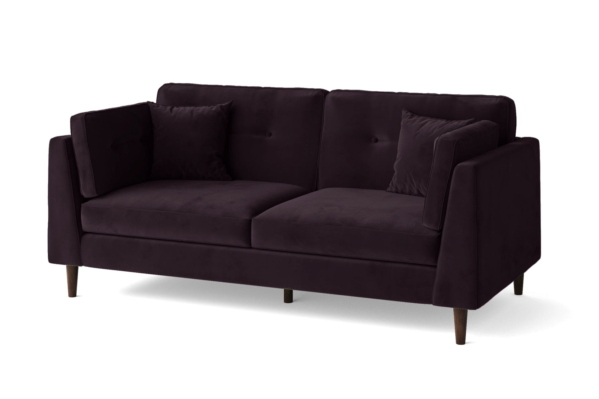 Ragusa 3 Seater Sofa Purple Velvet