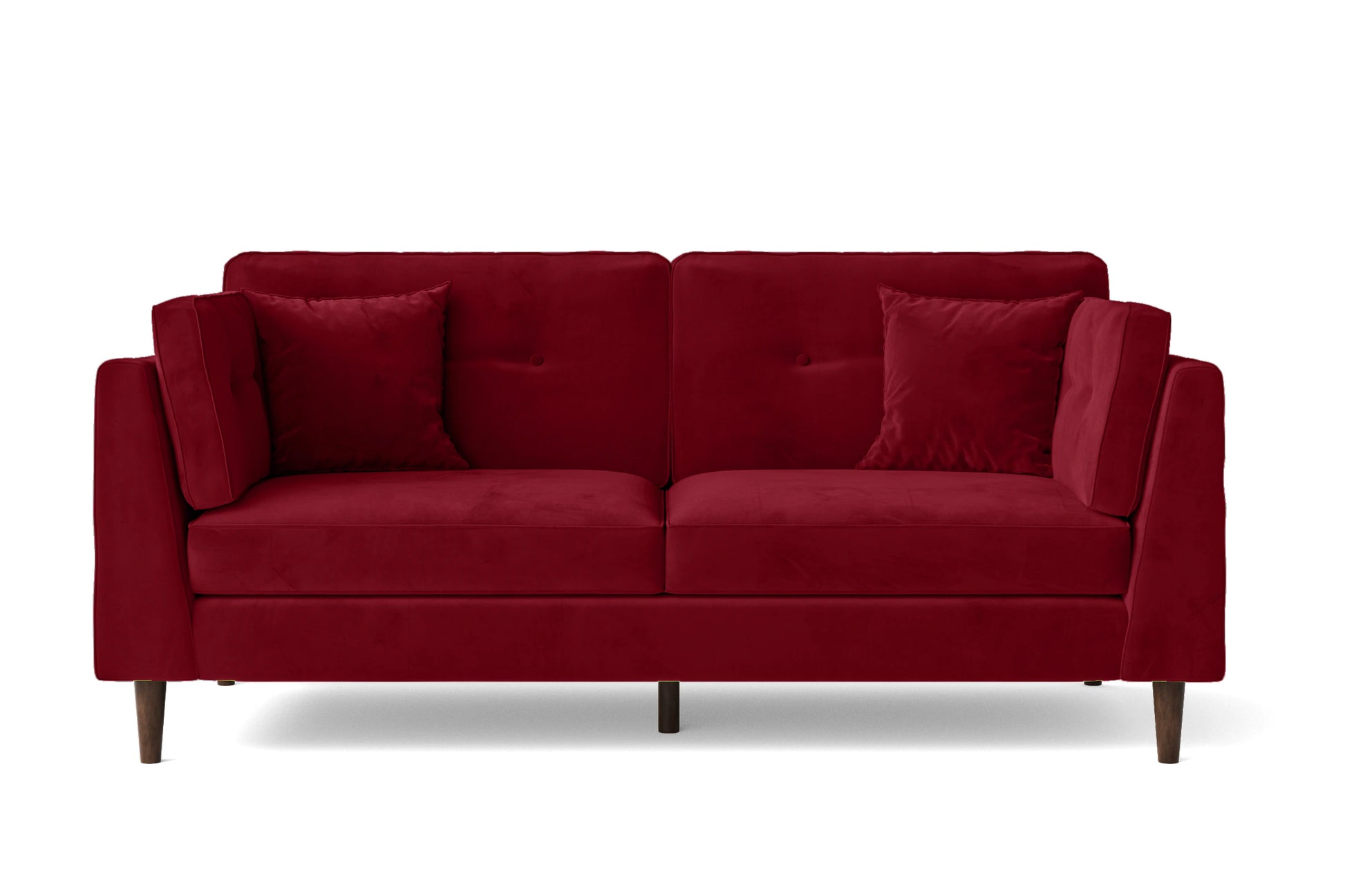 Ragusa 3 Seater Sofa Red Velvet