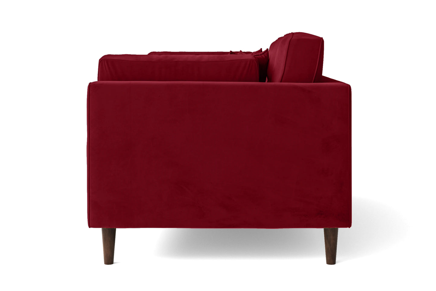 Ragusa 3 Seater Sofa Red Velvet