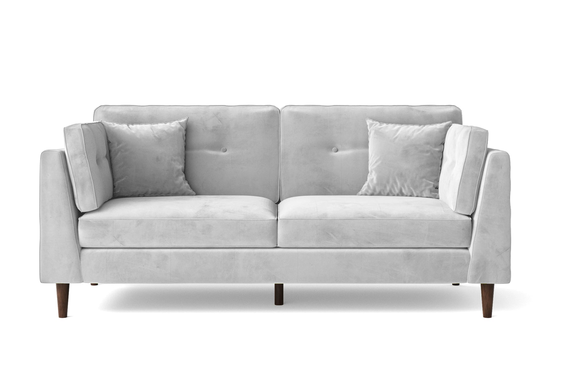 Ragusa 3 Seater Sofa White Velvet