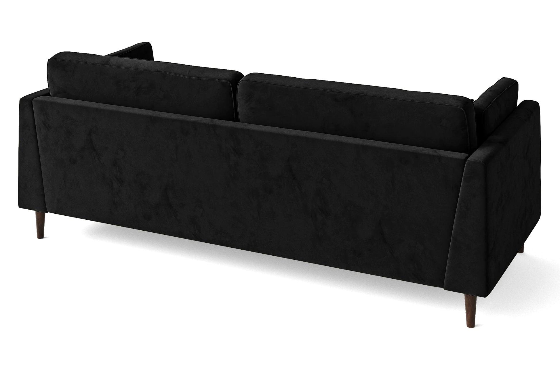 Ragusa 4 Seater Sofa Black Velvet