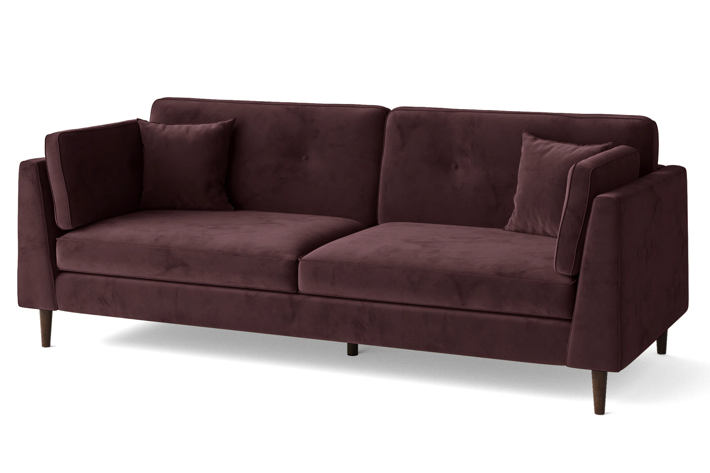 Ragusa 4 Seater Sofa Grape Velvet