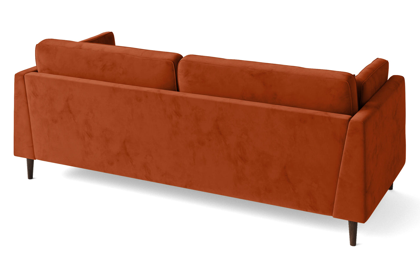 Ragusa 4 Seater Sofa Orange Velvet