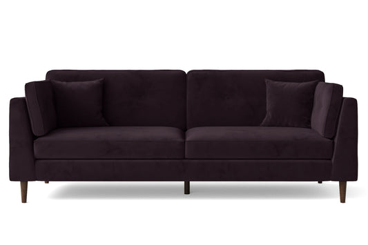 Ragusa 4 Seater Sofa Purple Velvet