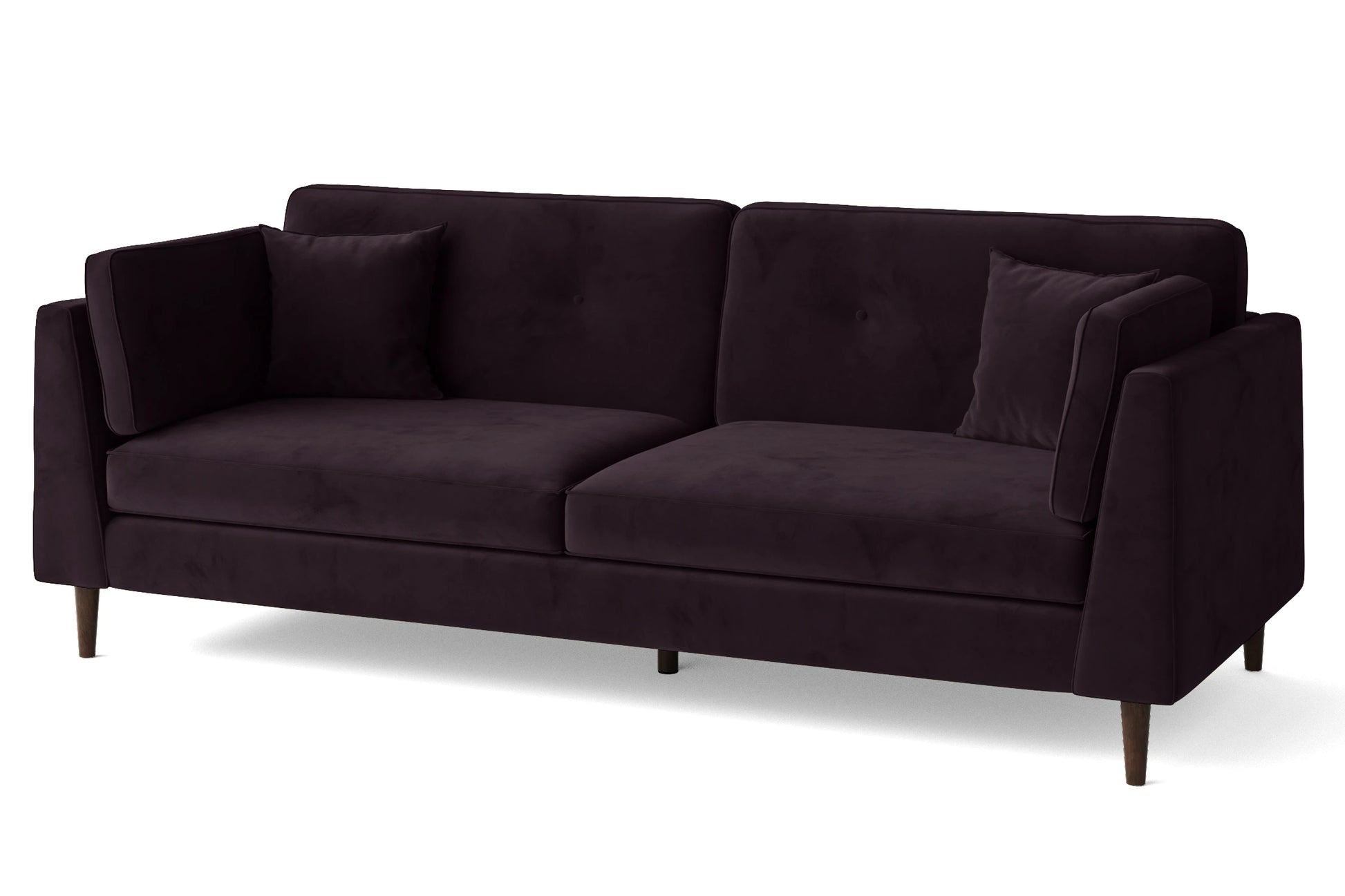 Ragusa 4 Seater Sofa Purple Velvet