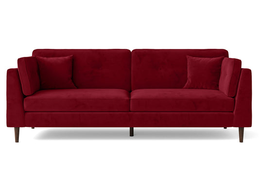 Ragusa 4 Seater Sofa Red Velvet