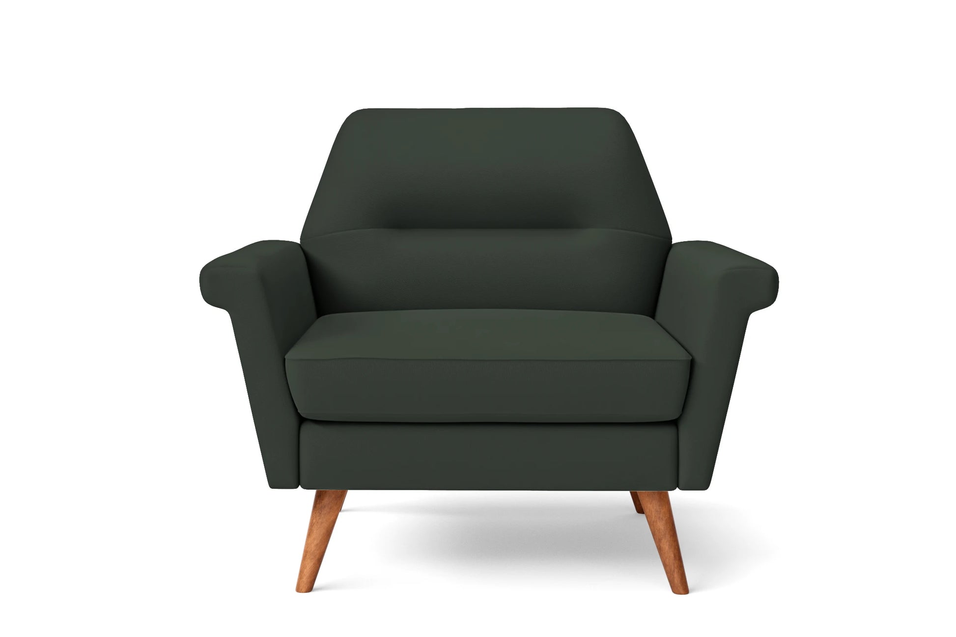 Ravenna Armchair Green Leather