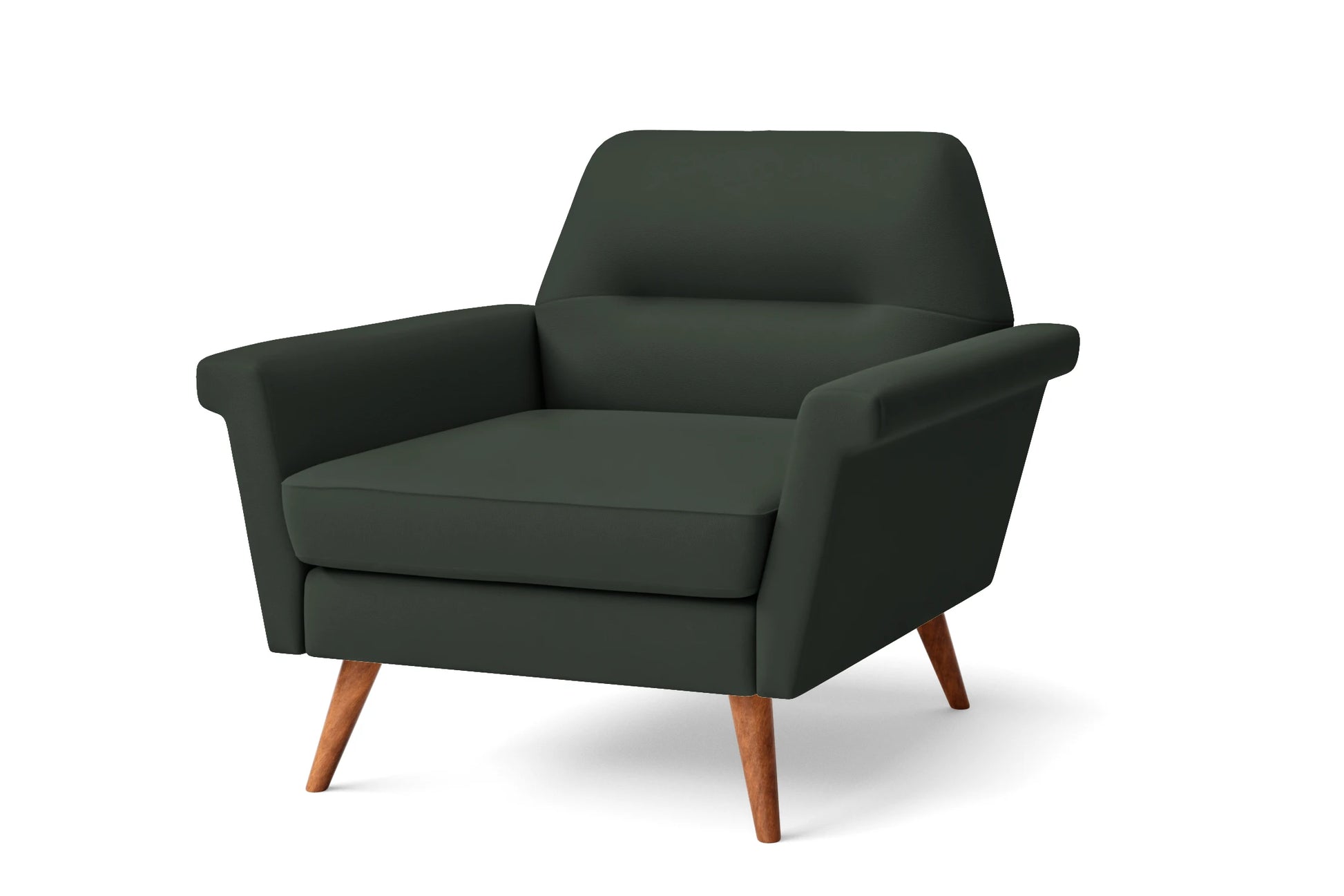 Ravenna Armchair Green Leather