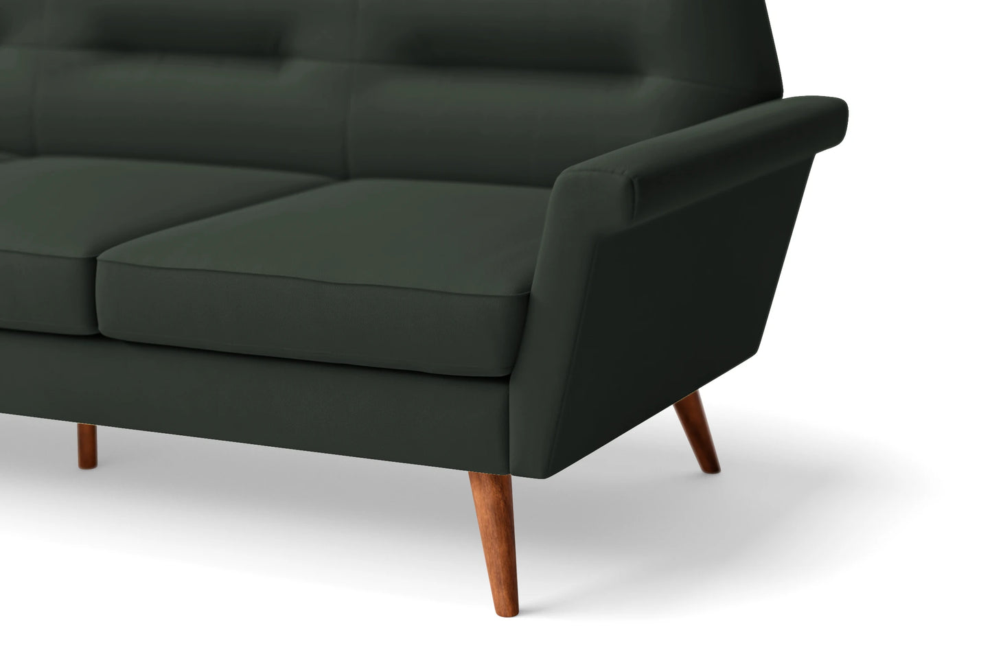 Ravenna Armchair Green Leather