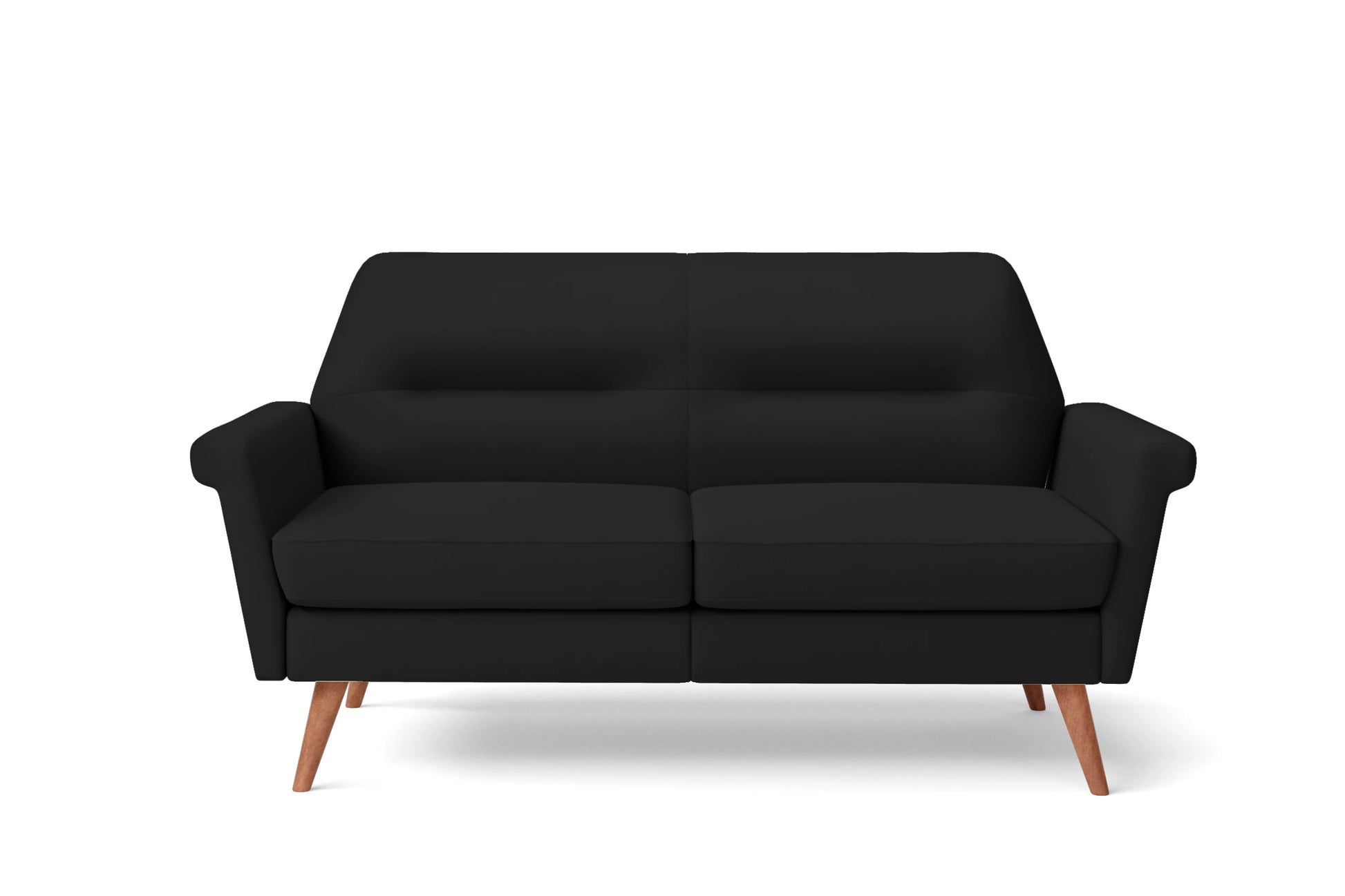 Ravenna 2 Seater Sofa Black Leather