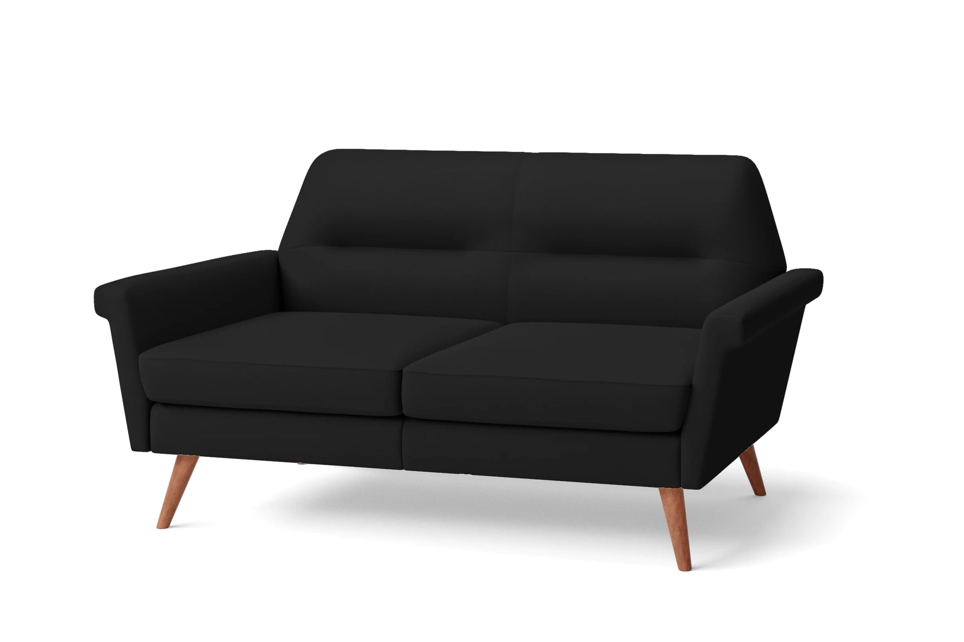 Ravenna 2 Seater Sofa Black Leather