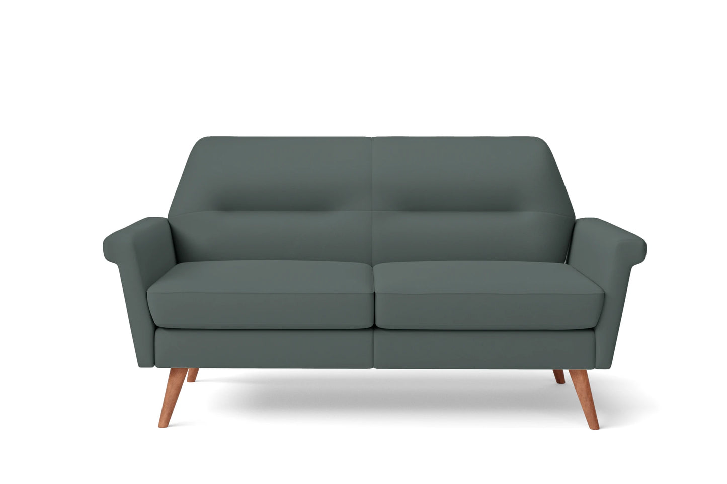 Ravenna 2 Seater Sofa Dusky Turquoise Leather