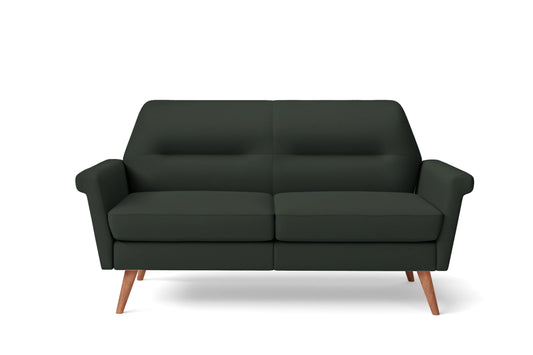 Ravenna 2 Seater Sofa Green Leather