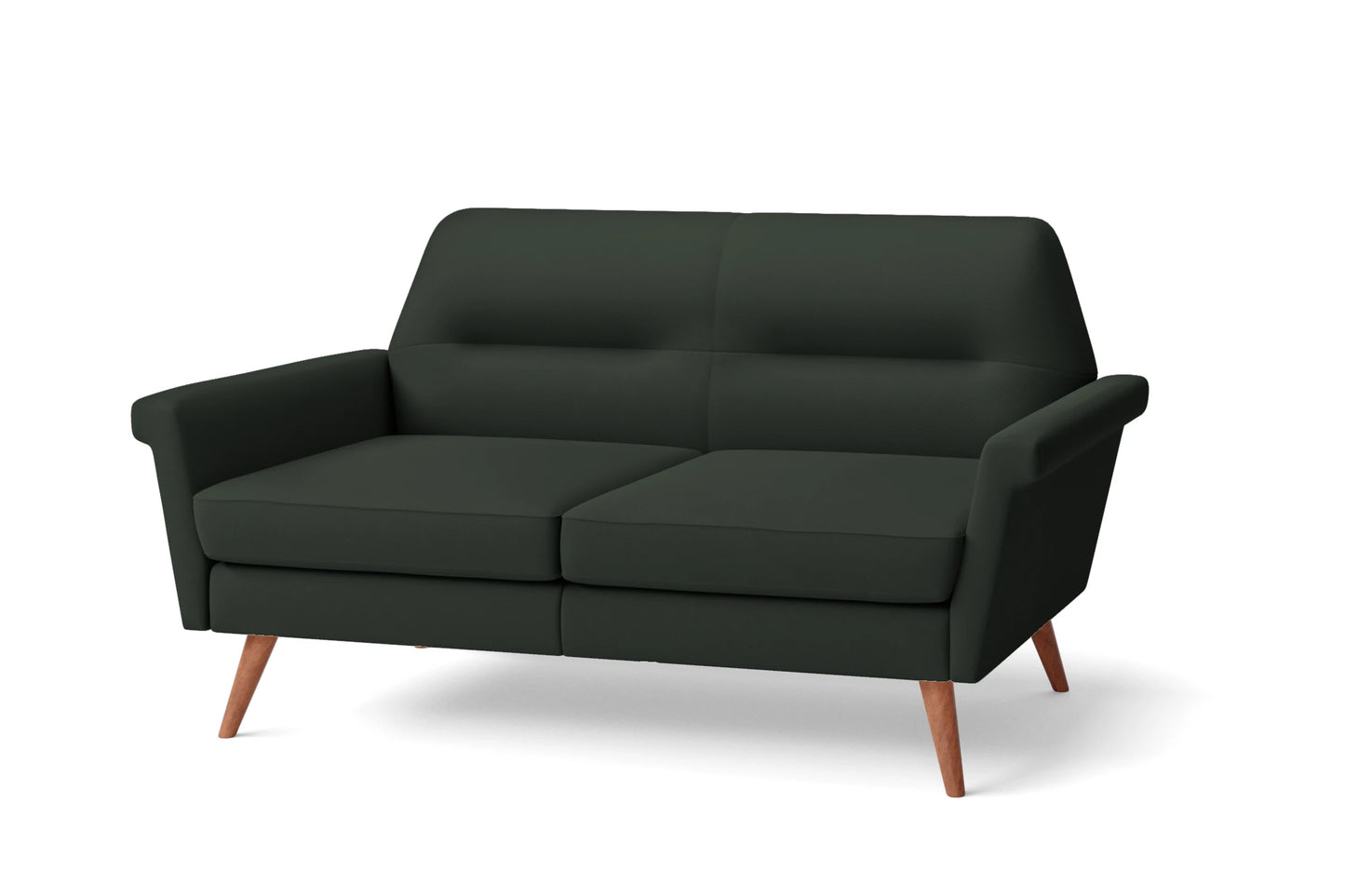 Ravenna 2 Seater Sofa Green Leather