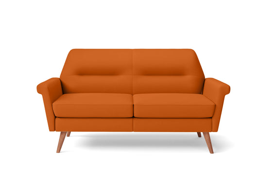 Ravenna 2 Seater Sofa Orange Leather