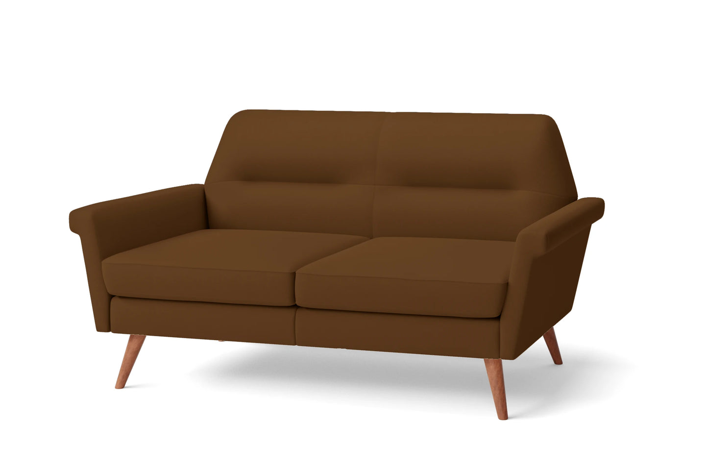 Ravenna 2 Seater Sofa Walnut Brown Leather