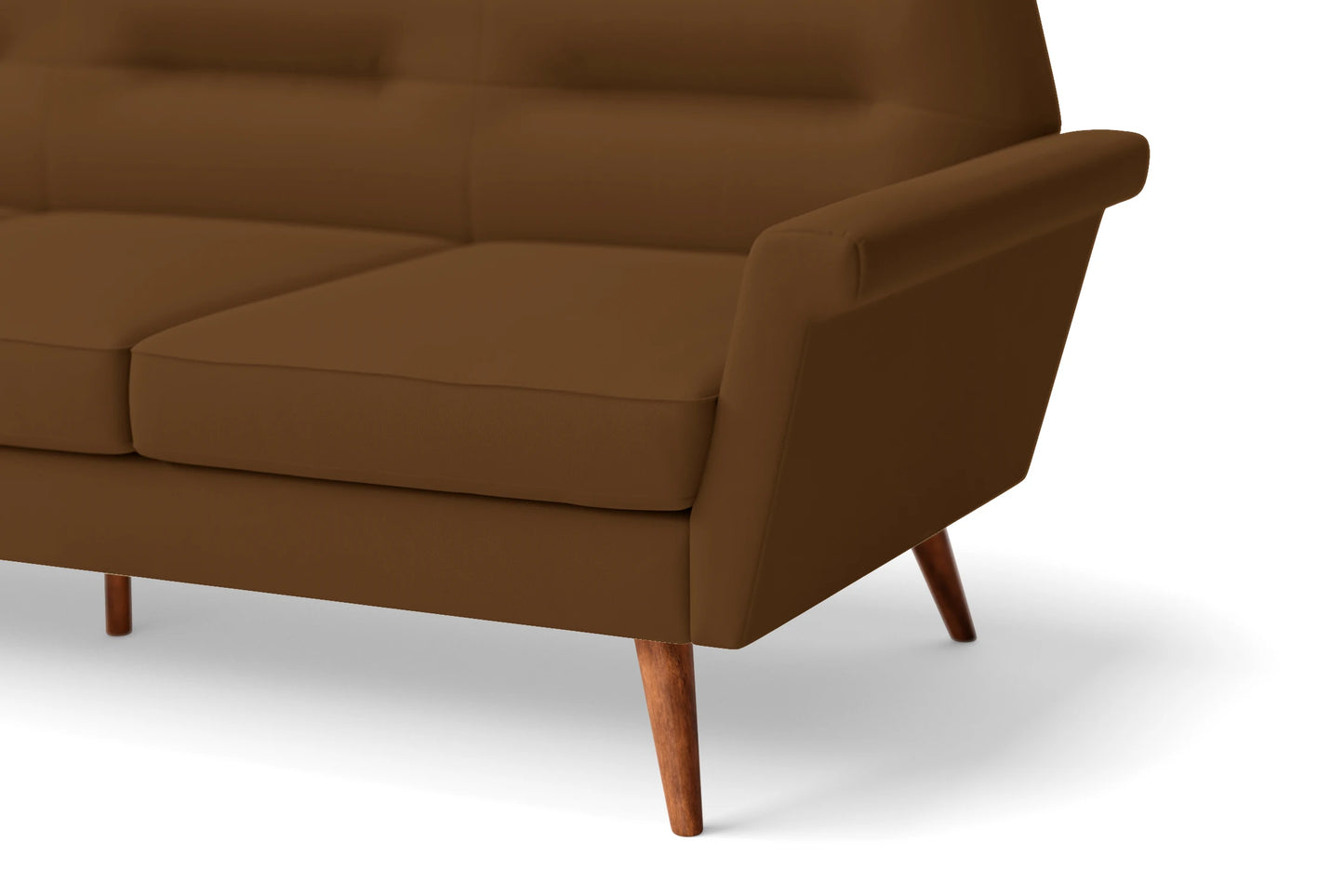 Ravenna 2 Seater Sofa Walnut Brown Leather