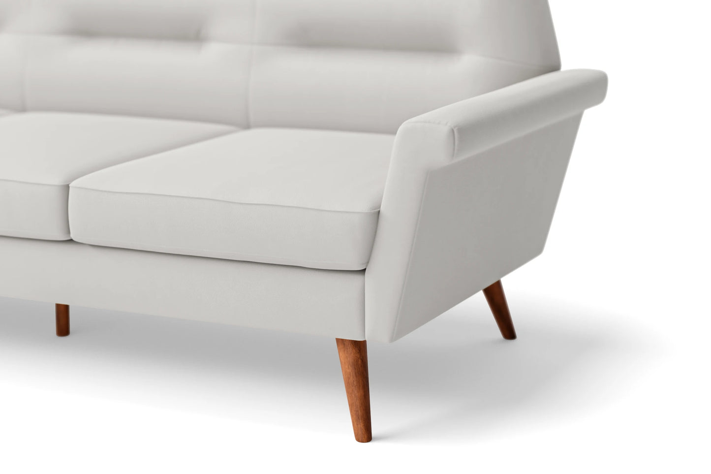 Ravenna 2 Seater Sofa White Leather