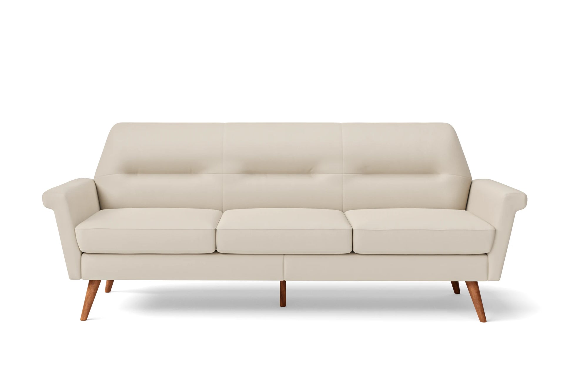 Ravenna 3 Seater Sofa Cream Leather