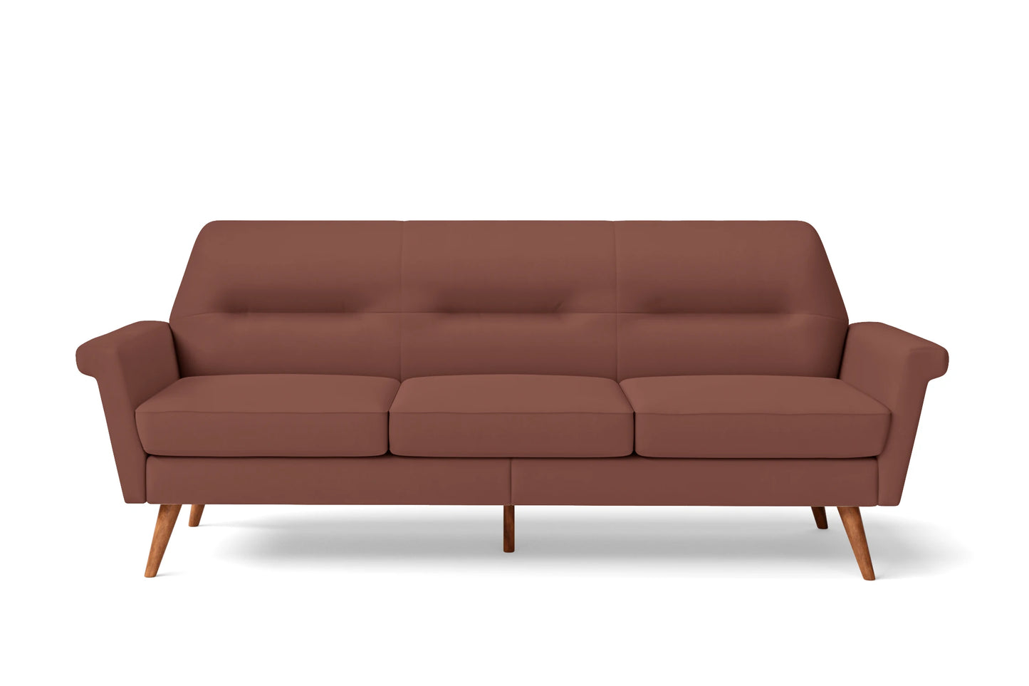 Ravenna 3 Seater Sofa Mauve Leather