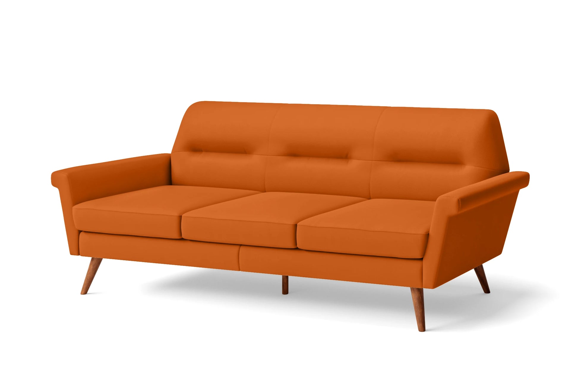 Ravenna 3 Seater Sofa Orange Leather