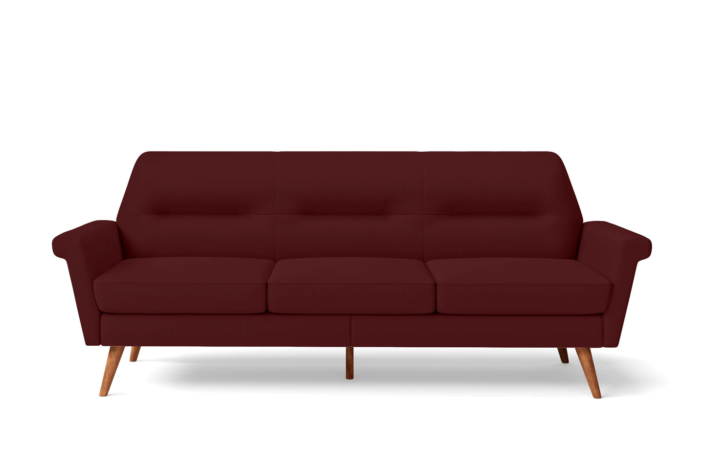 Ravenna 3 Seater Sofa Red Leather