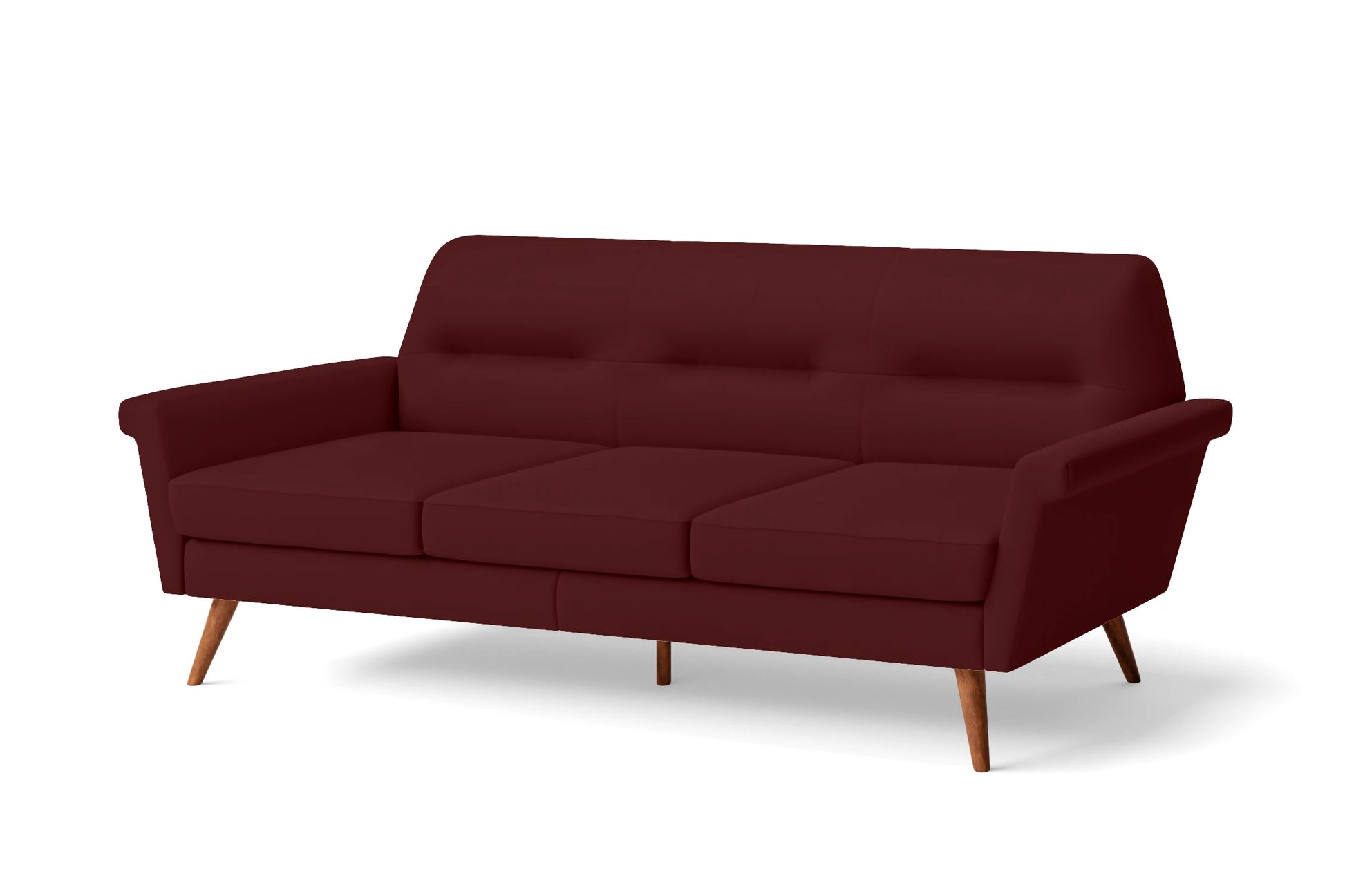 Ravenna 3 Seater Sofa Red Leather