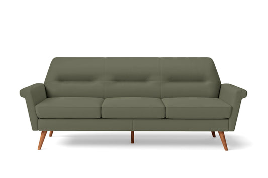 Ravenna 3 Seater Sofa Sage Leather