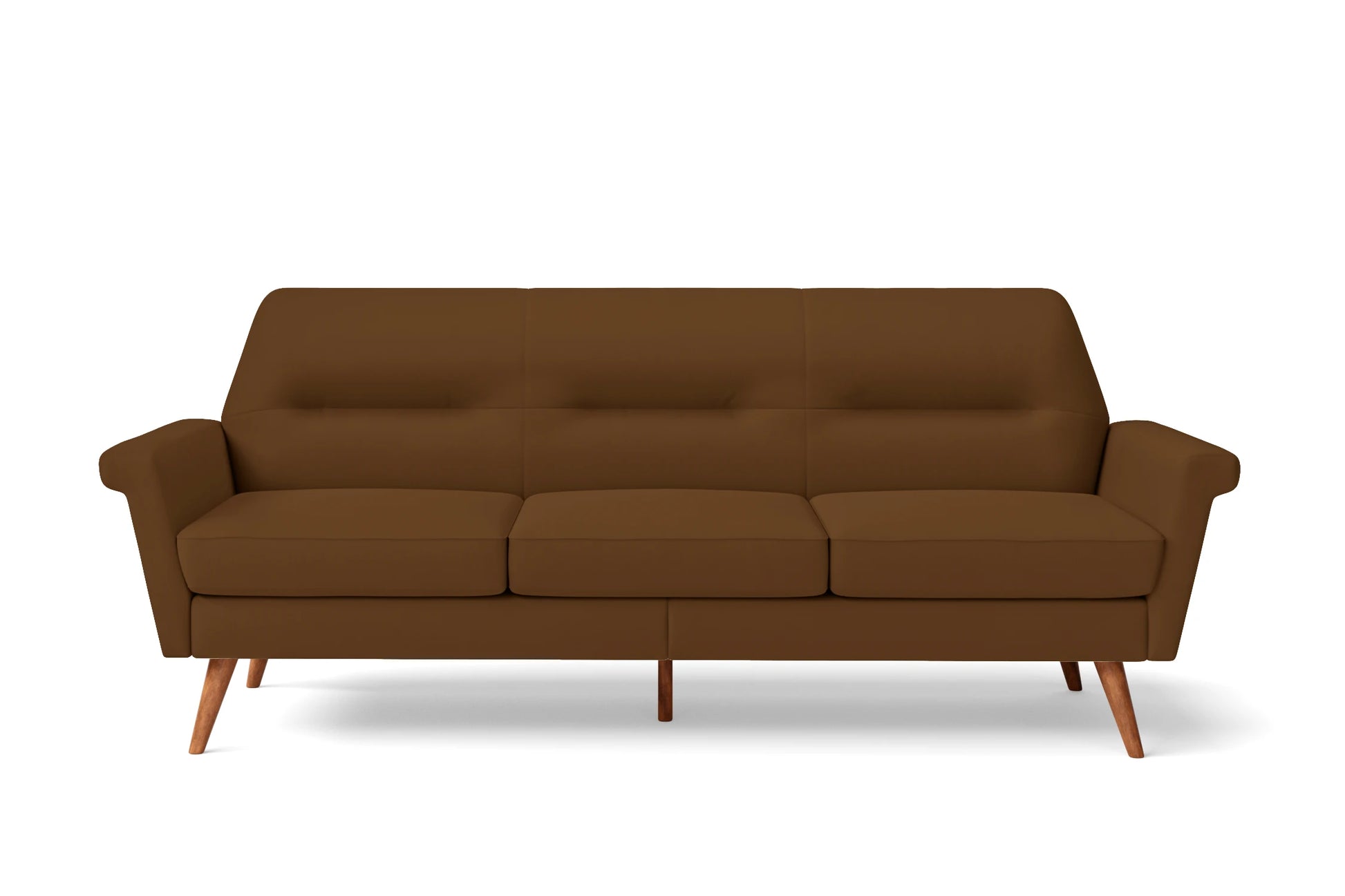 Ravenna 3 Seater Sofa Walnut Brown Leather