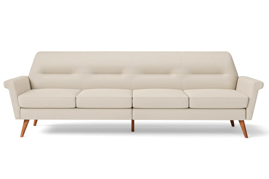 Ravenna 4 Seater Sofa Cream Leather