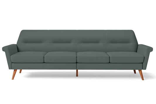 Ravenna 4 Seater Sofa Dusky Turquoise Leather