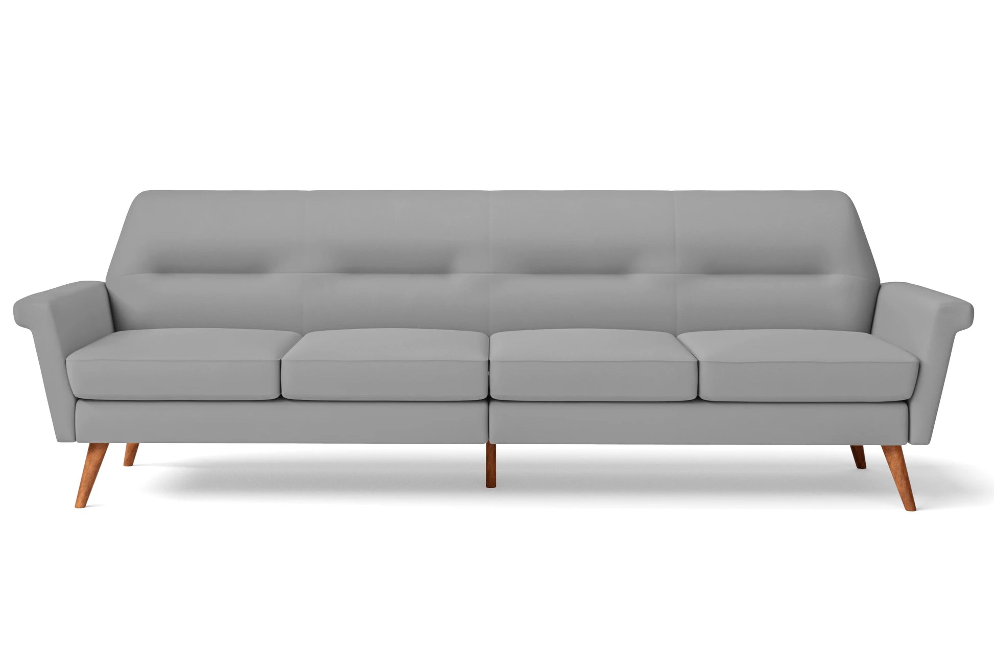 Ravenna 4 Seater Sofa Grey Leather