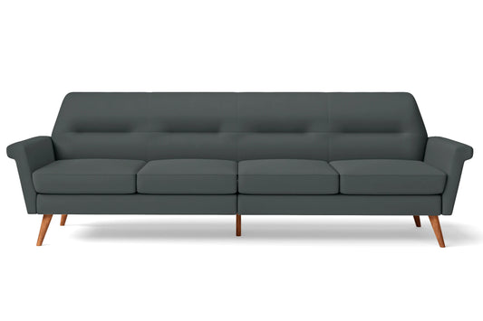 Ravenna 4 Seater Sofa Slate Leather