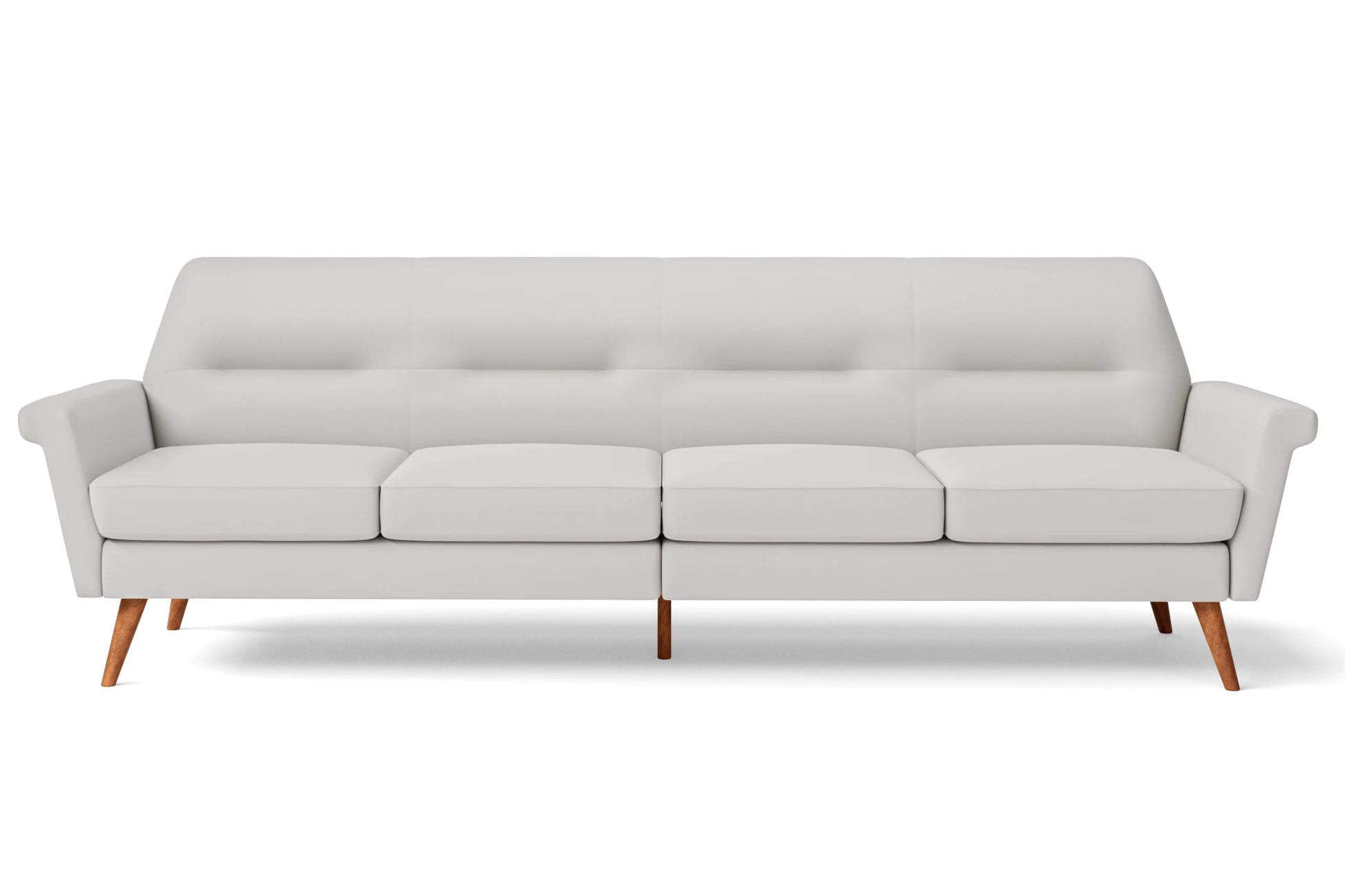 Ravenna 4 Seater Sofa White Leather