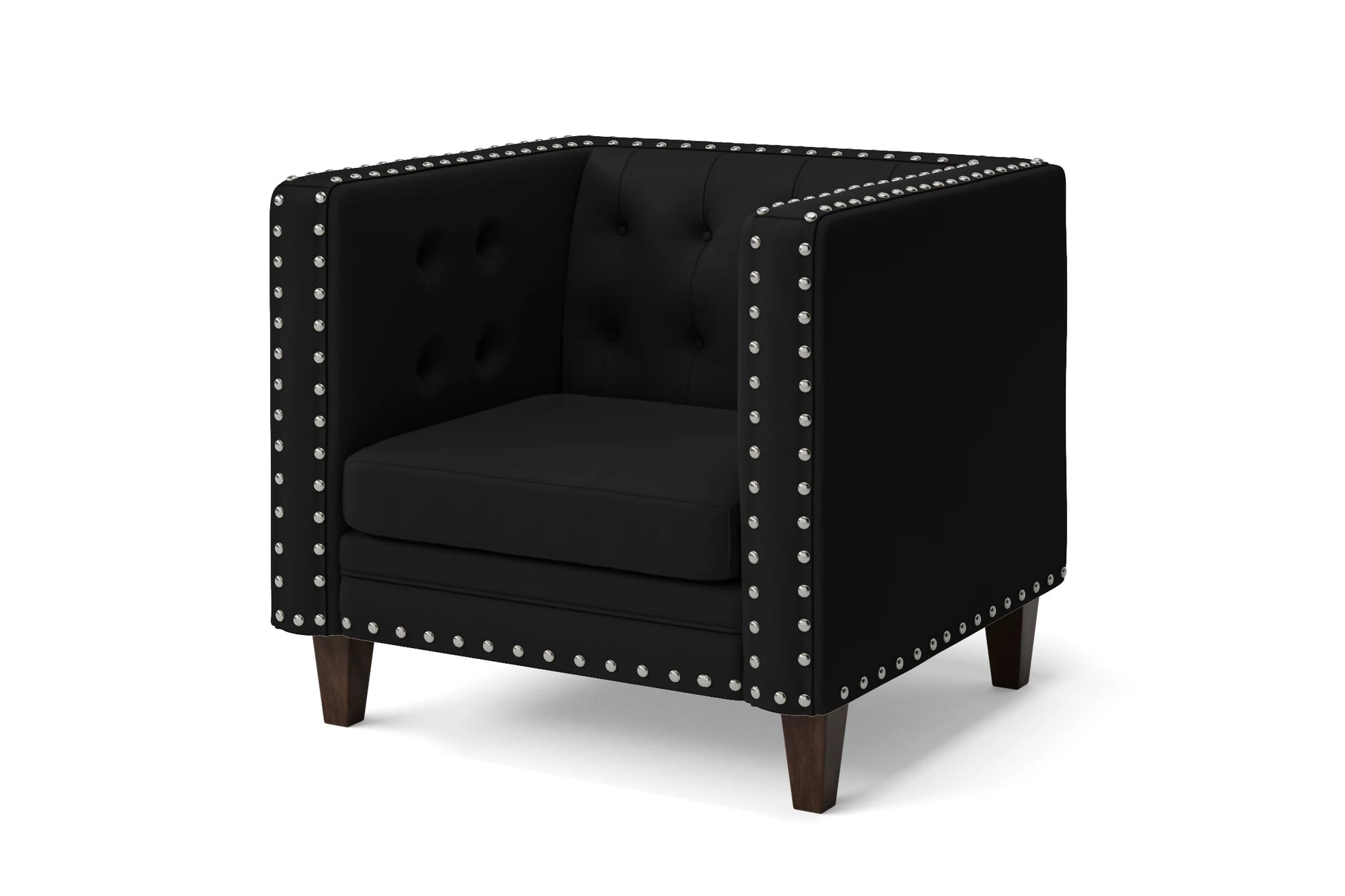 Rovigo Armchair Black Leather