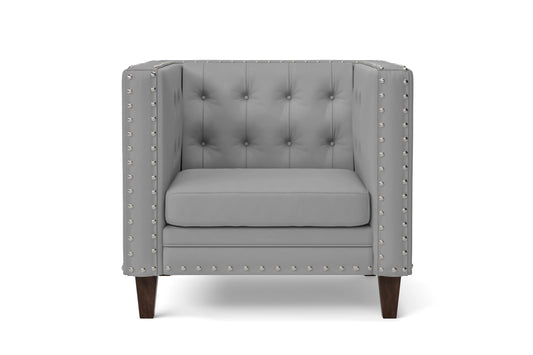 Rovigo Armchair Grey Leather