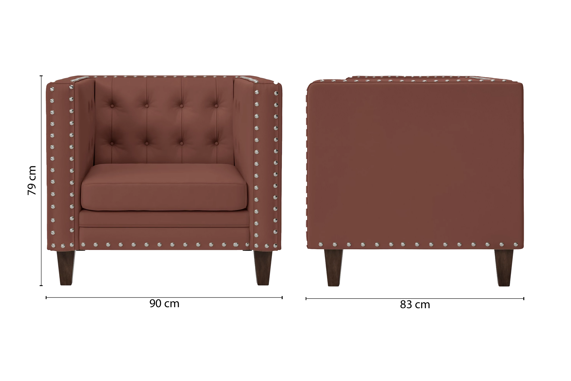 Rovigo Armchair Mauve Leather