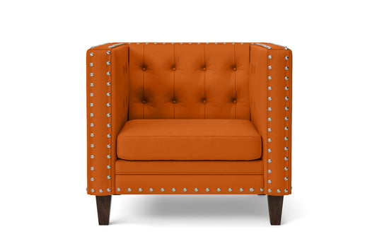 Rovigo Armchair Orange Leather